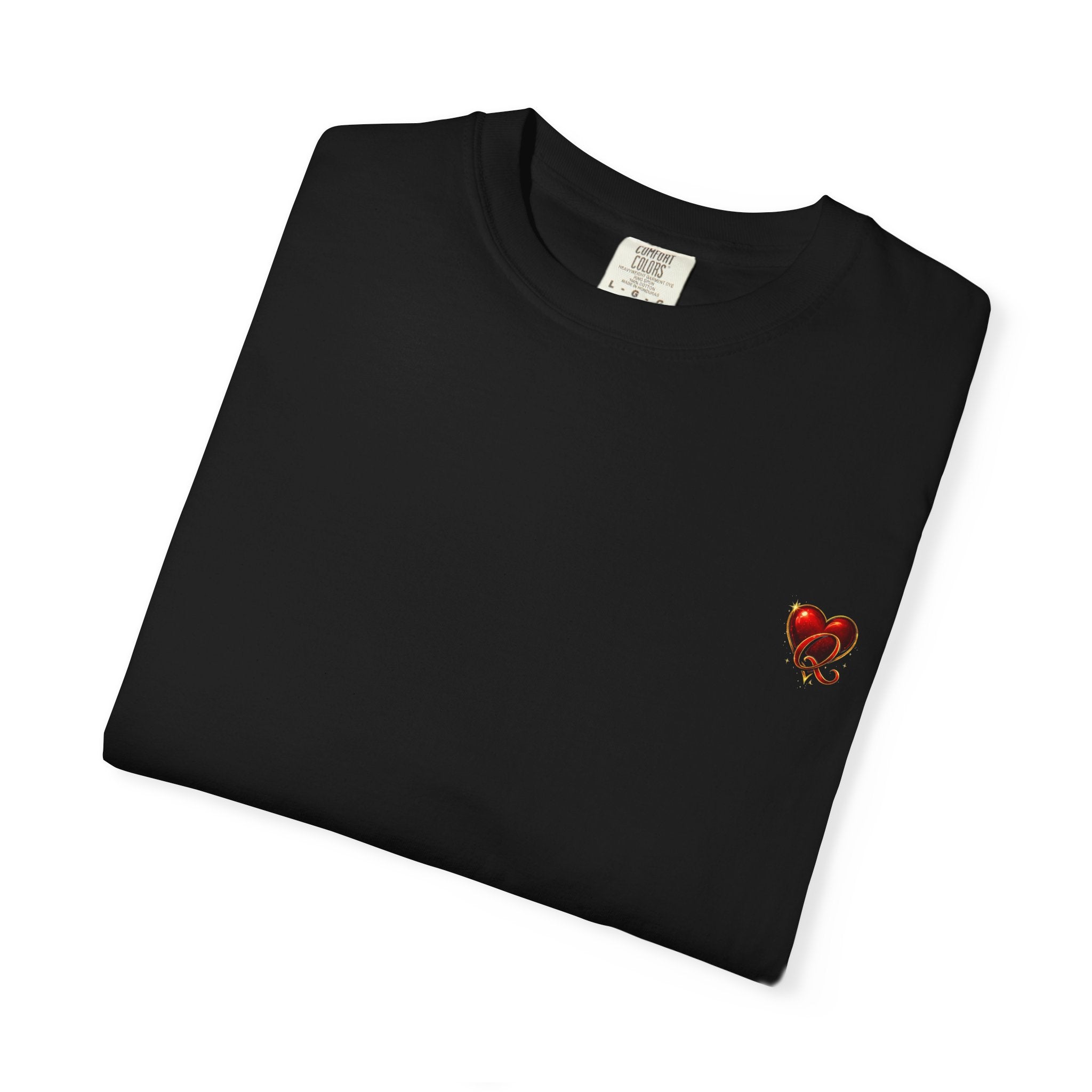 Smoking Gun Queen| Back Graphic Playing Card Tee