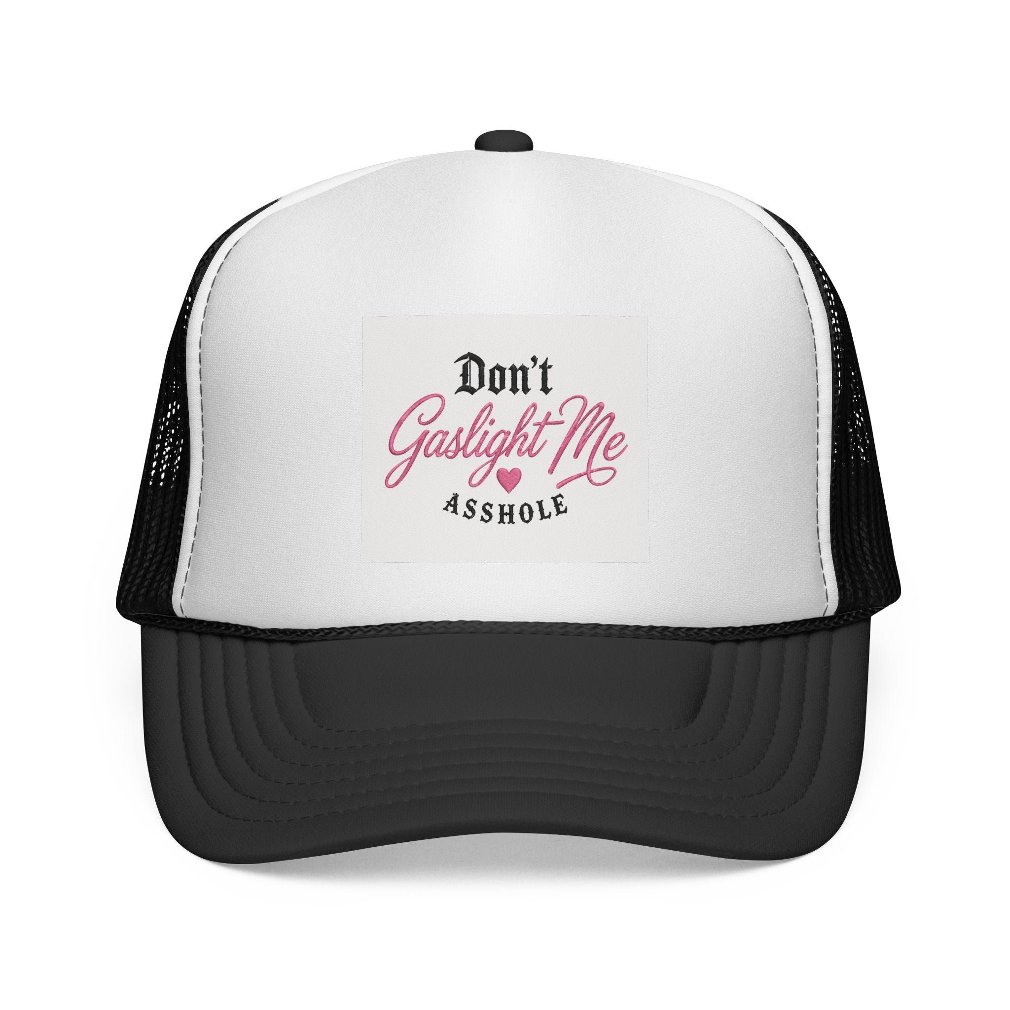 Don't Gaslight Me Asshole Trucker Hat|Funny Graphic Hat|Adjustable Snapback Cap