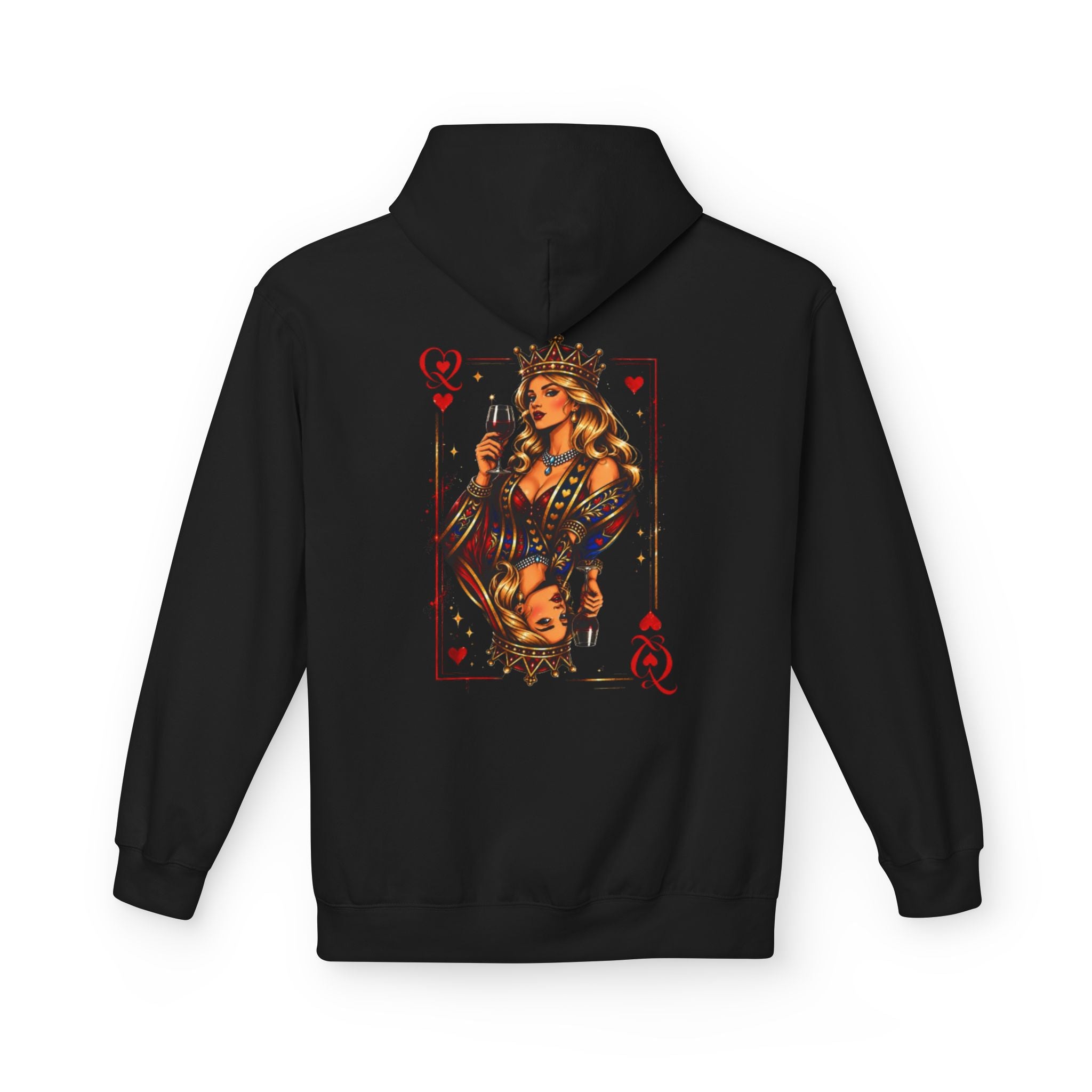 Wine Queen Graphic Pullover Hoodie