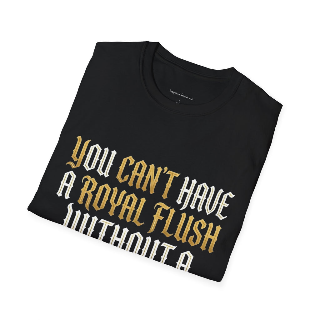 Royal Flush Front Graphic Softstyle Tee
