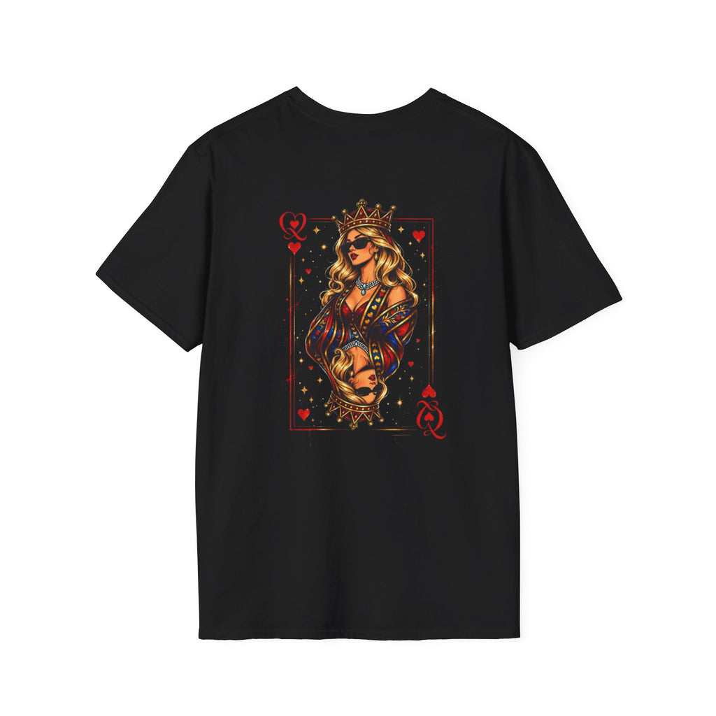 Sunglasses Queen Softstyle Back Graphic Tee