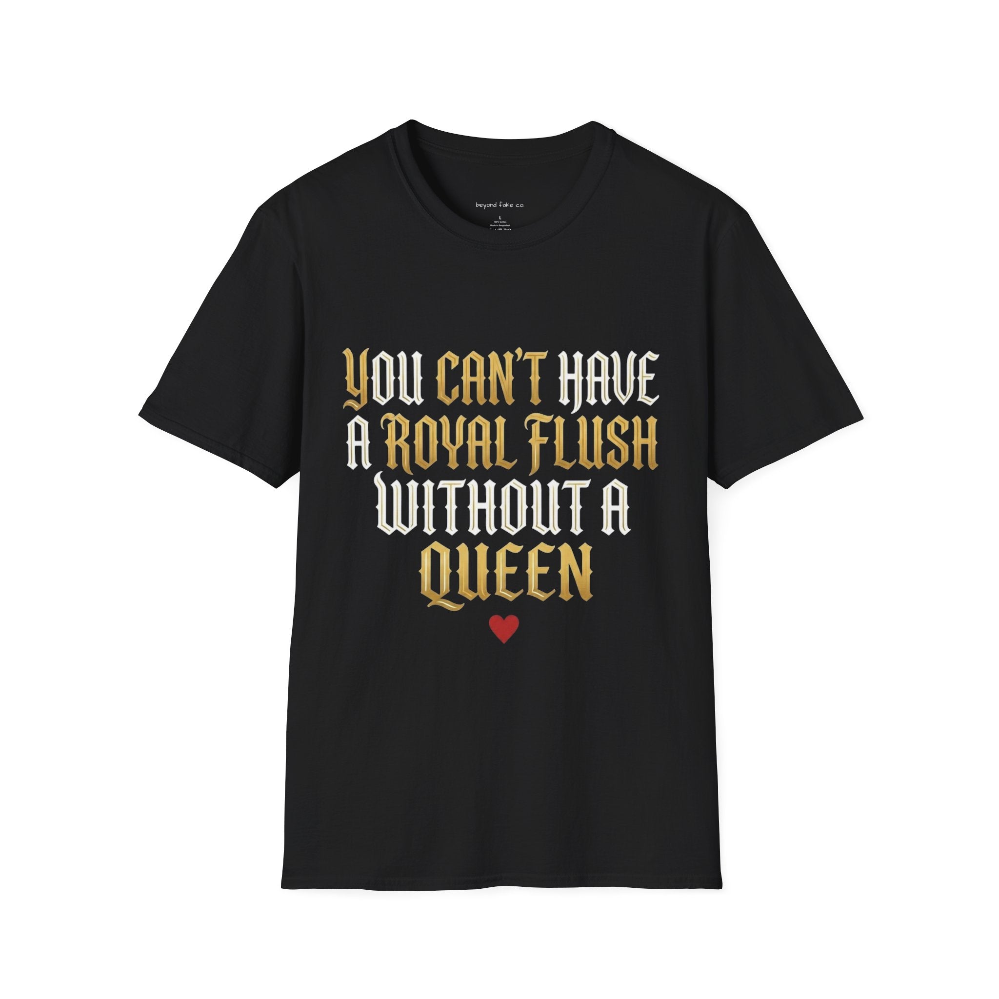 Royal Flush Front Graphic Softstyle Tee