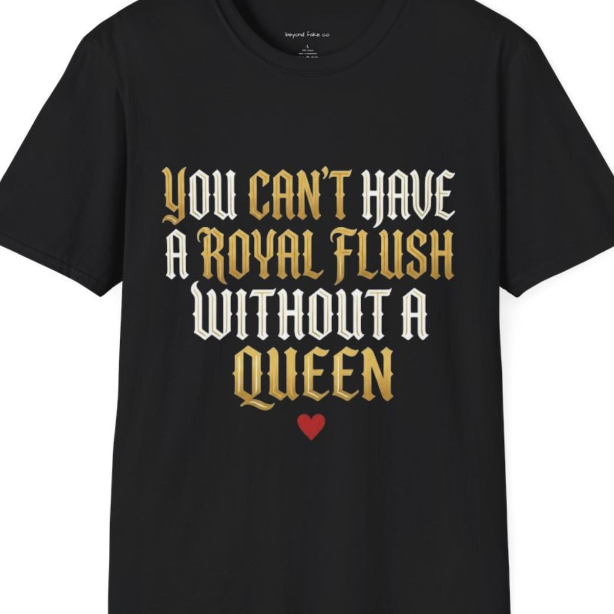 Royal Flush Front Graphic Softstyle Tee
