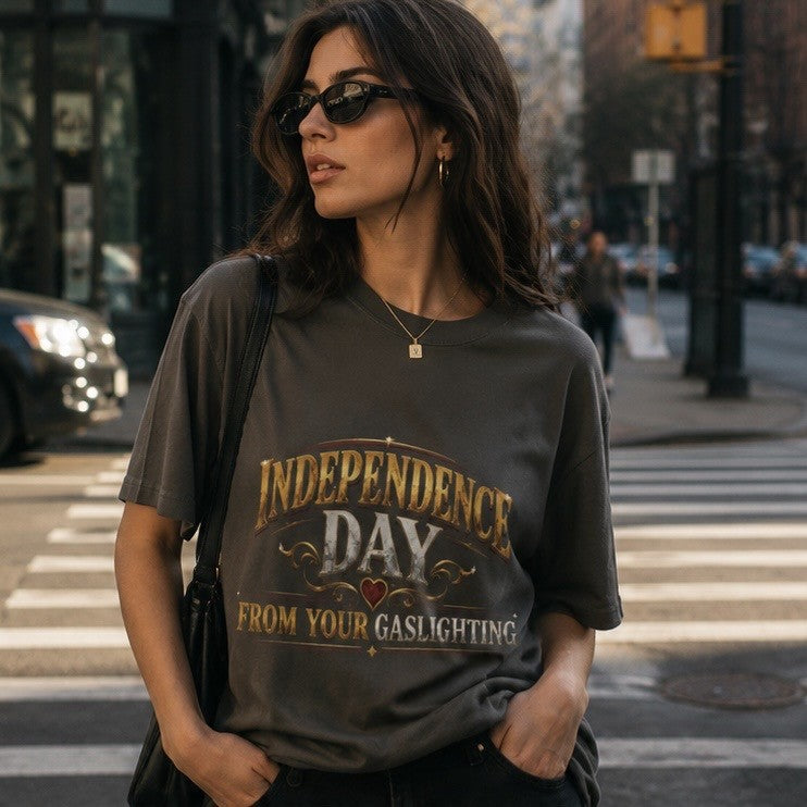 Varsity 'Independence Day' Premium Heavyweight Vintage Tee - Slogan Edition