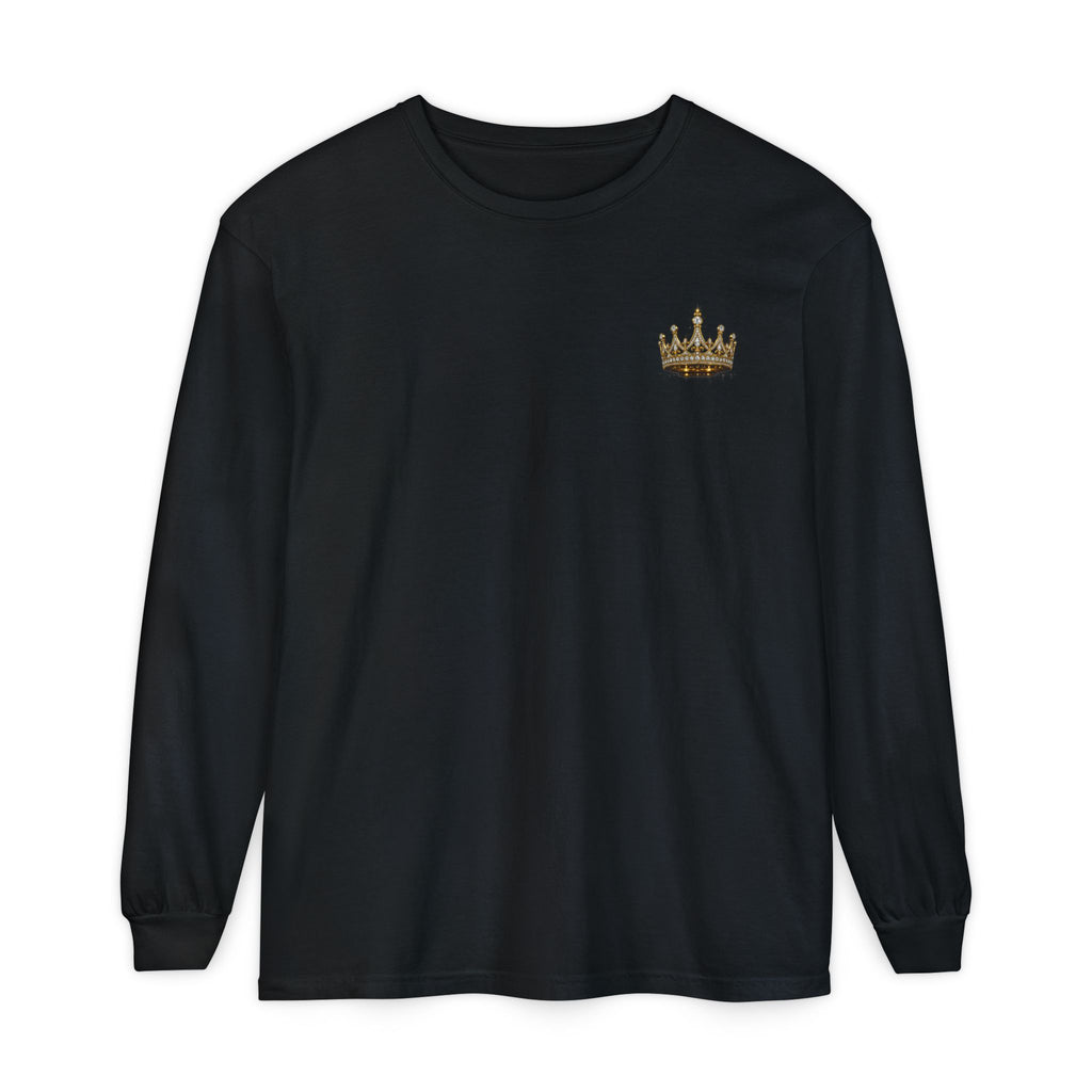 Champagne Queen Back Graphic Cotton Long Sleeve