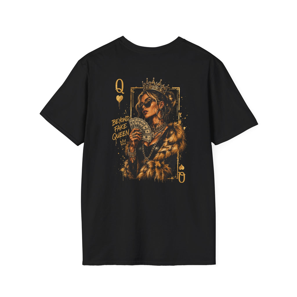 Gold Baller Queen Back Print Graphic T-Shirt