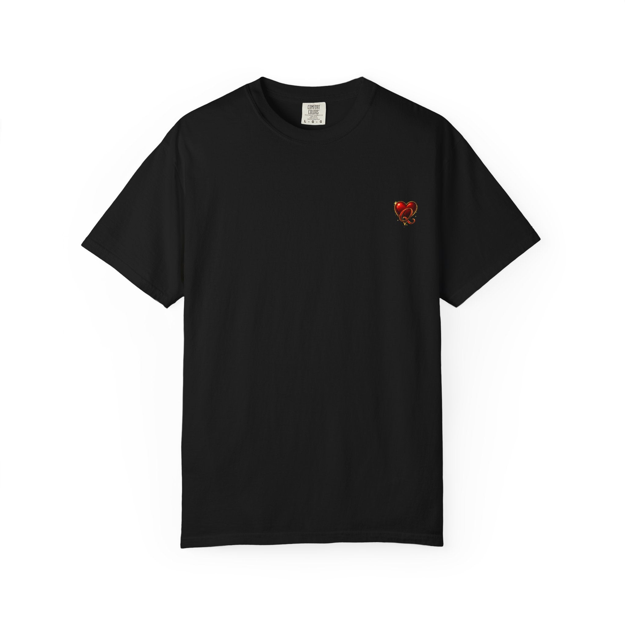 Smoking Gun Queen| Back Graphic Playing Card Tee