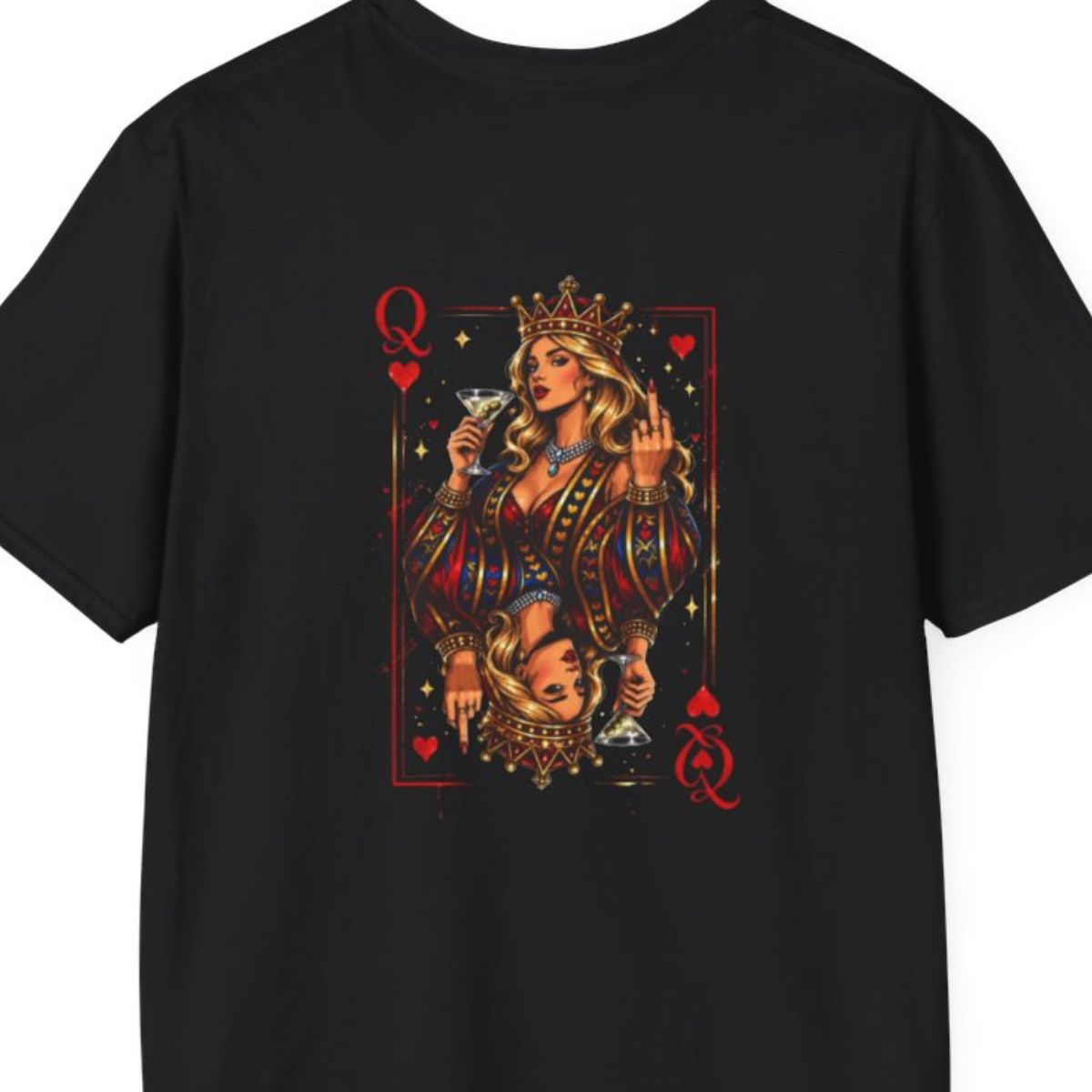 Martini F.U. Queen Soft Style Back Graphic Tee