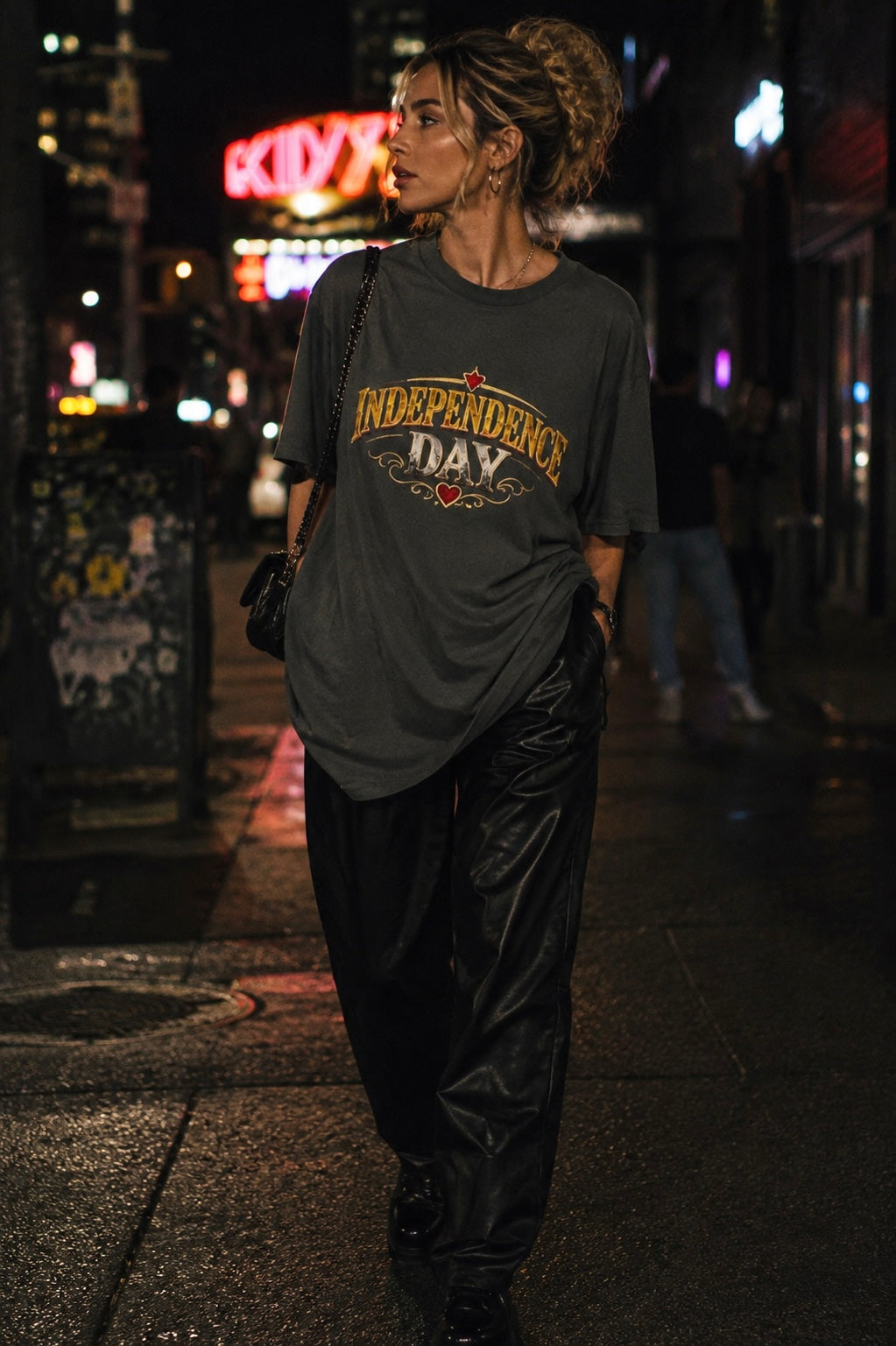 Varsity 'Independence Day' Premium Heavyweight Vintage Tee - Double-Sided Reveal Edition